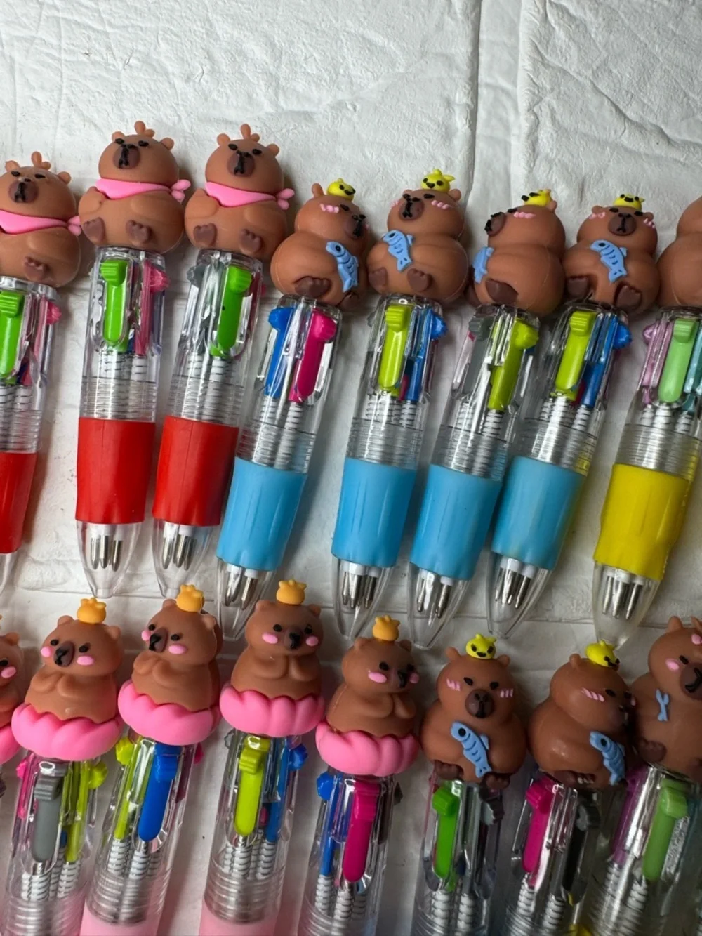 New 47pc Kids Novelty Multi-Color Click Ballpoint Pens, Party Favors